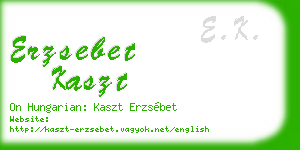 erzsebet kaszt business card
